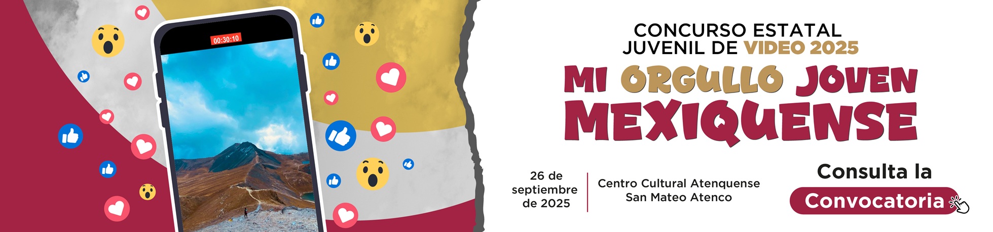Concurso Estatal Juvenil de Video "Mi Orgullo Joven Mexiquense" 2025